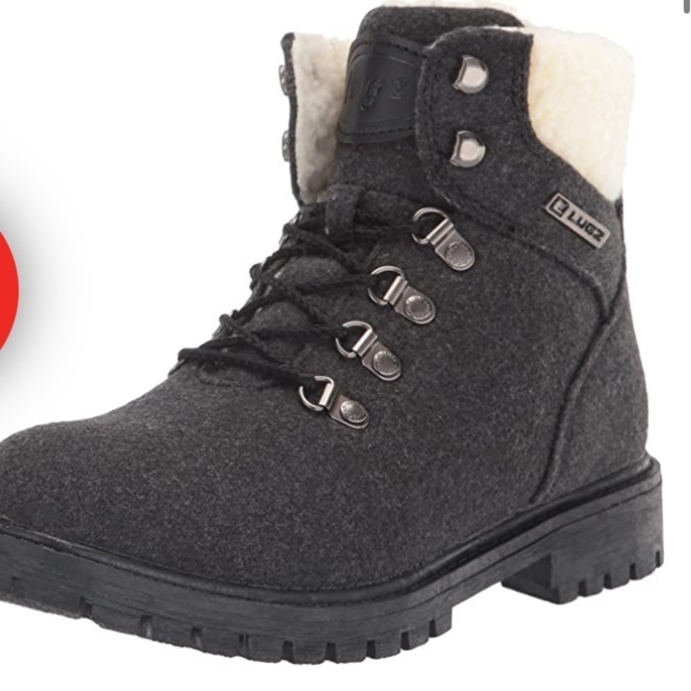 NWT Lugz Women's Grotto Fleece Slip Resistant Fashion Boots in Dark Grey - Picture 4 of 12